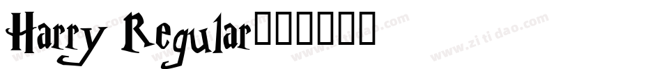 Harry Regular字体转换